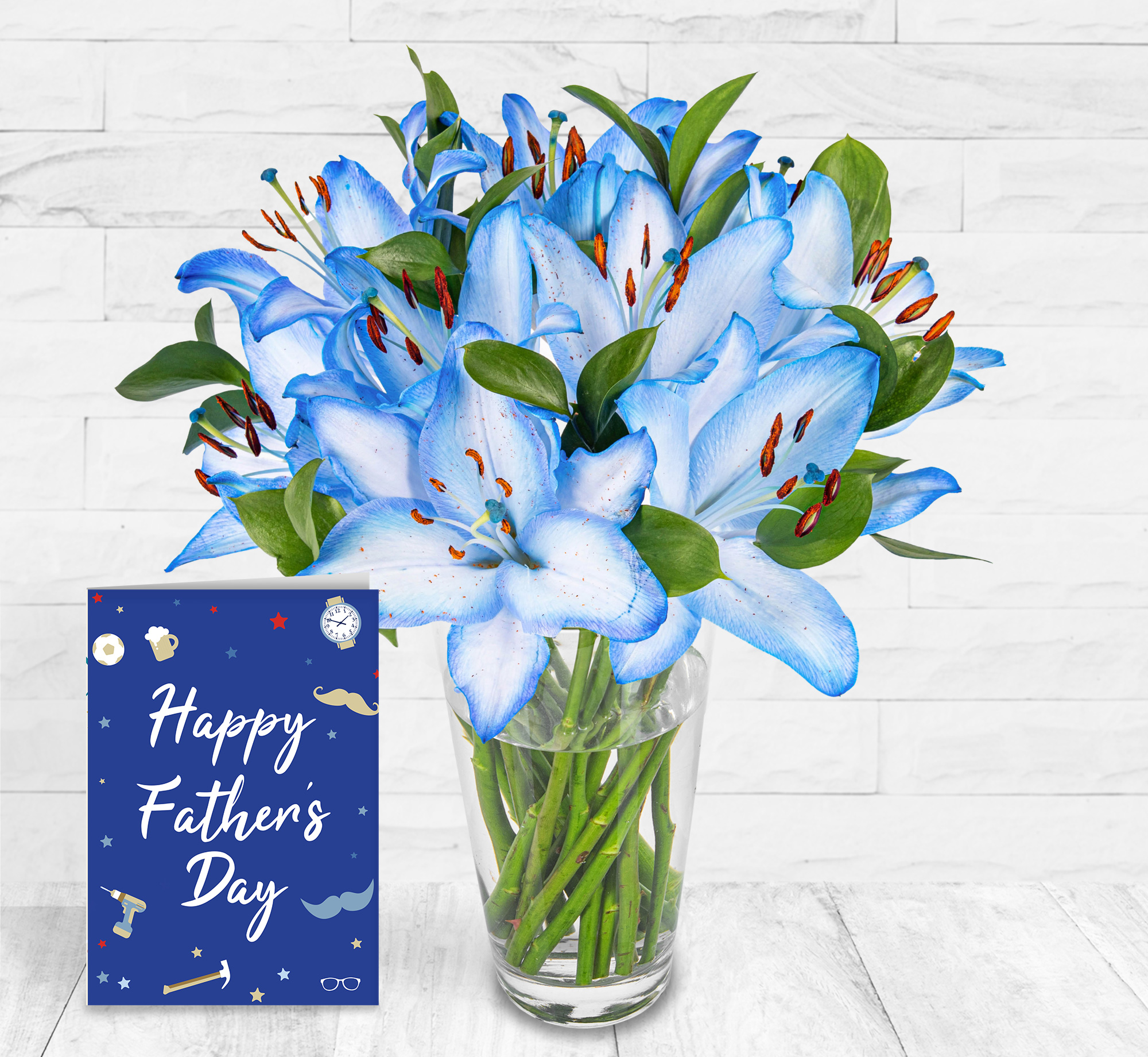 Sapphire Lilies & Card