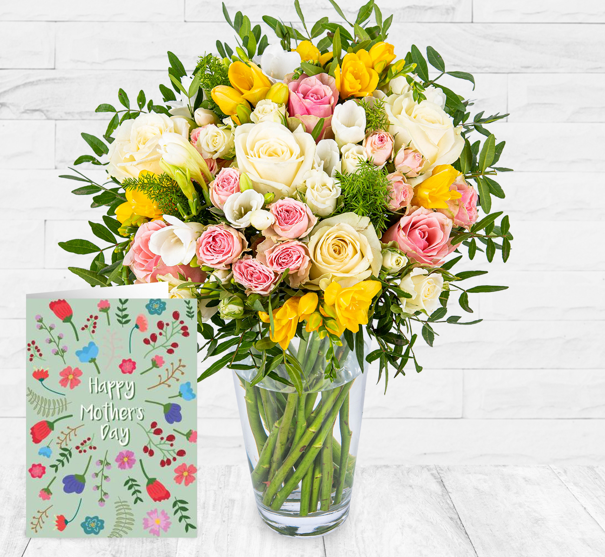 Rose and Freesia & Card