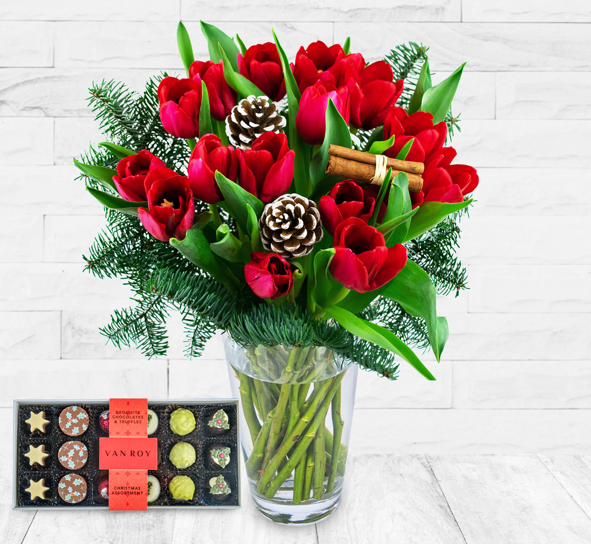 Festive Tulips & Luxury Chocs