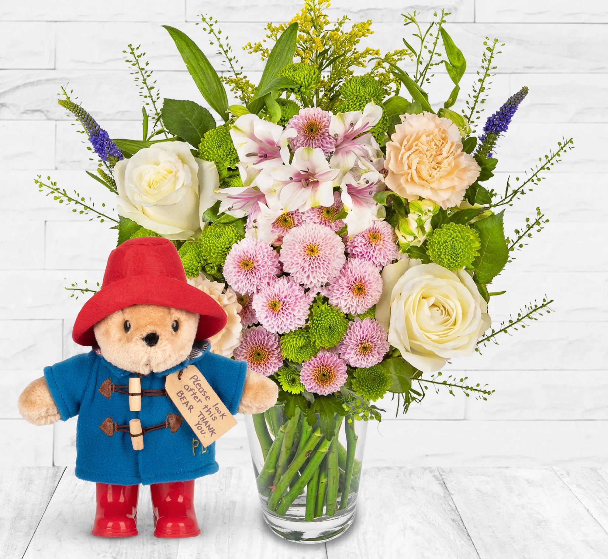 Lilac Meadow With Paddington Bear