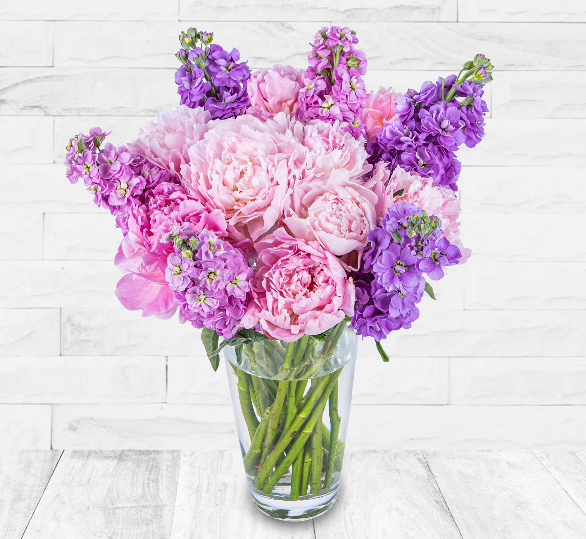 British Peonies and Stocks
