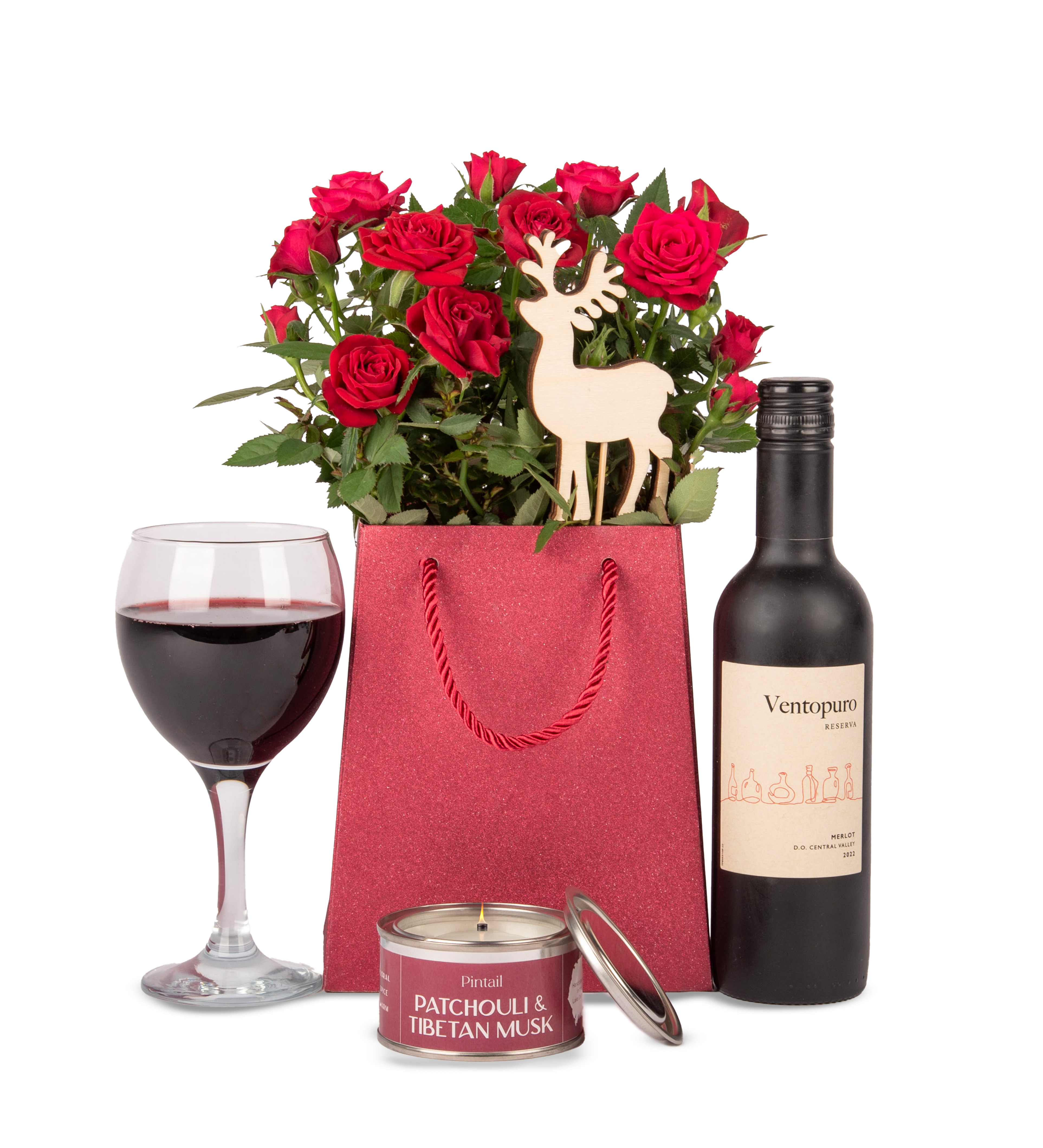 Festive Roses and Wine