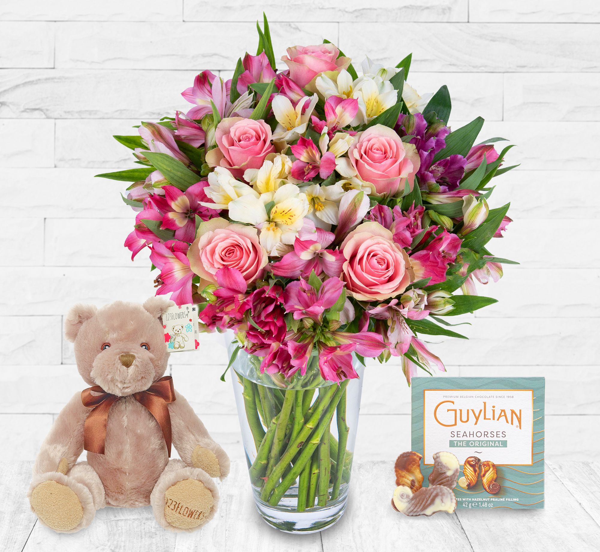 Peruvian Lily & Rose Cuddle Bundle