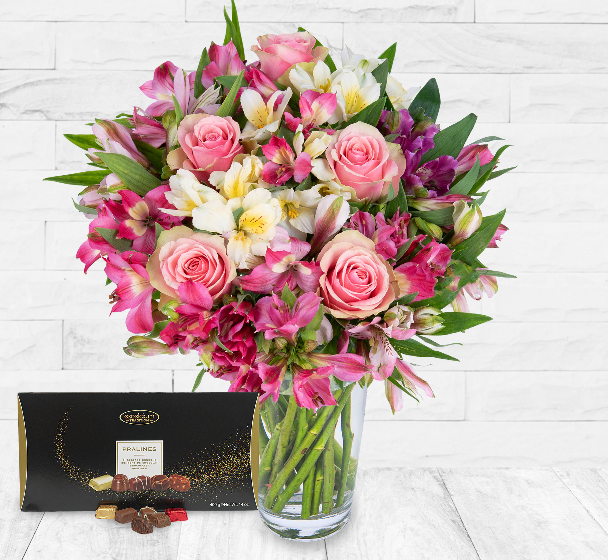 Peruvian Lily & Rose Deluxe