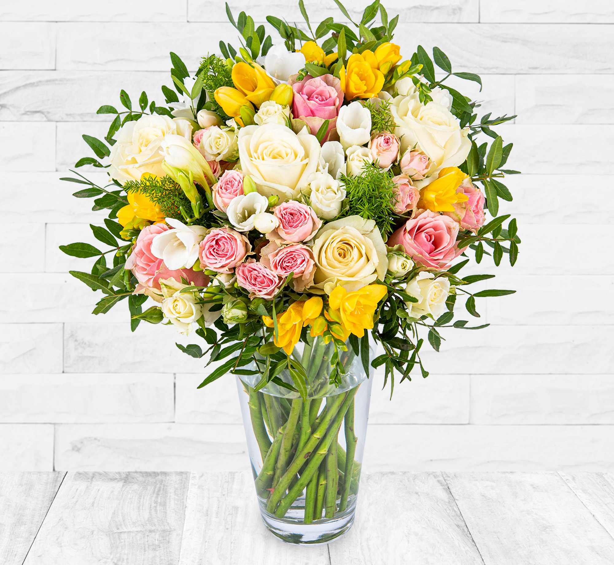 Rose and Freesia