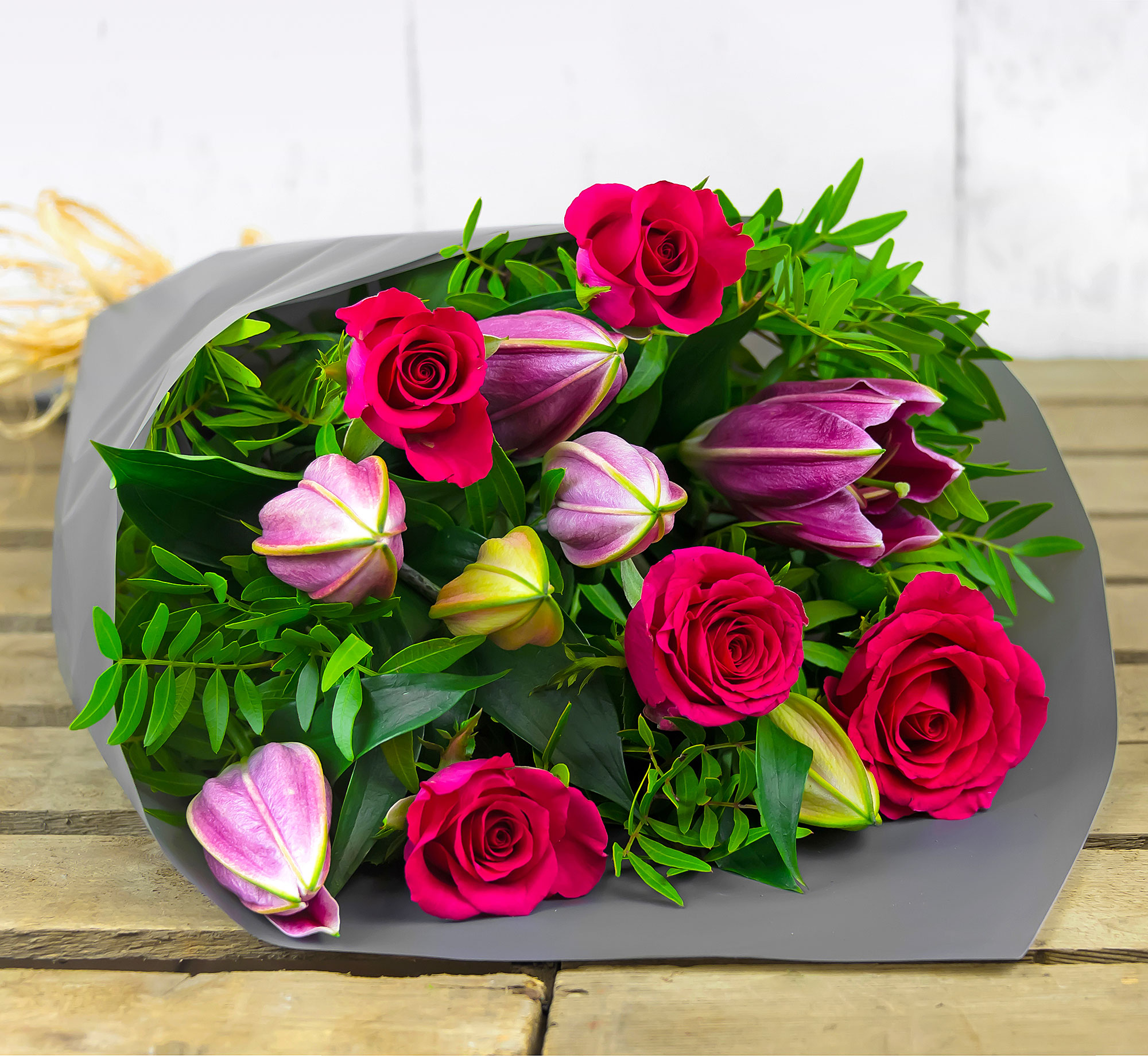 Roses and Lilies – Flowers with Free Delivery - Flower Delivery by 123 Flowers