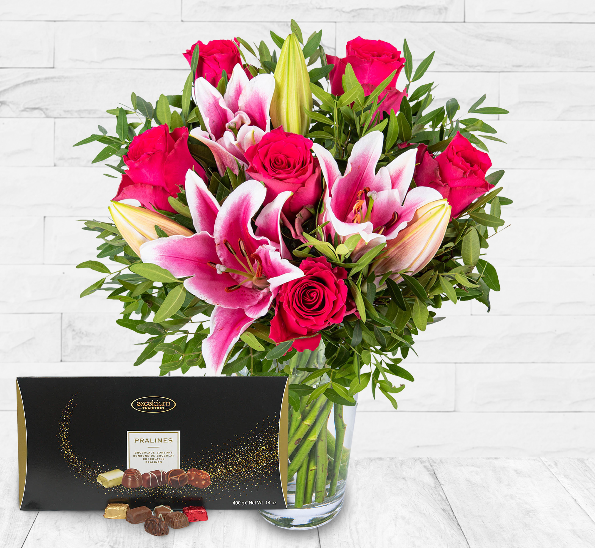 Roses and Lilies Cocoa Gift