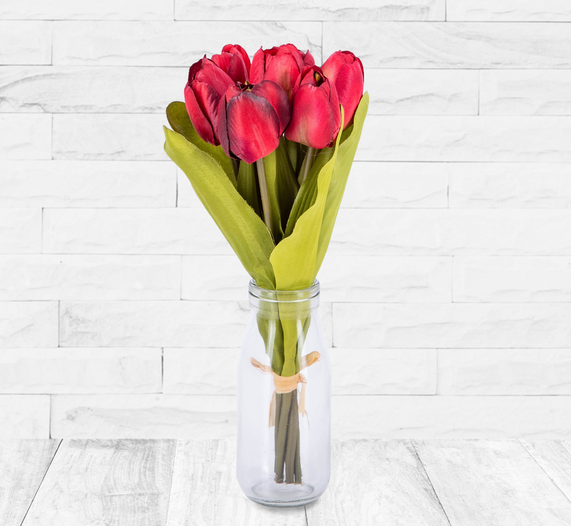 Faux Red Tulips 123 Flowers