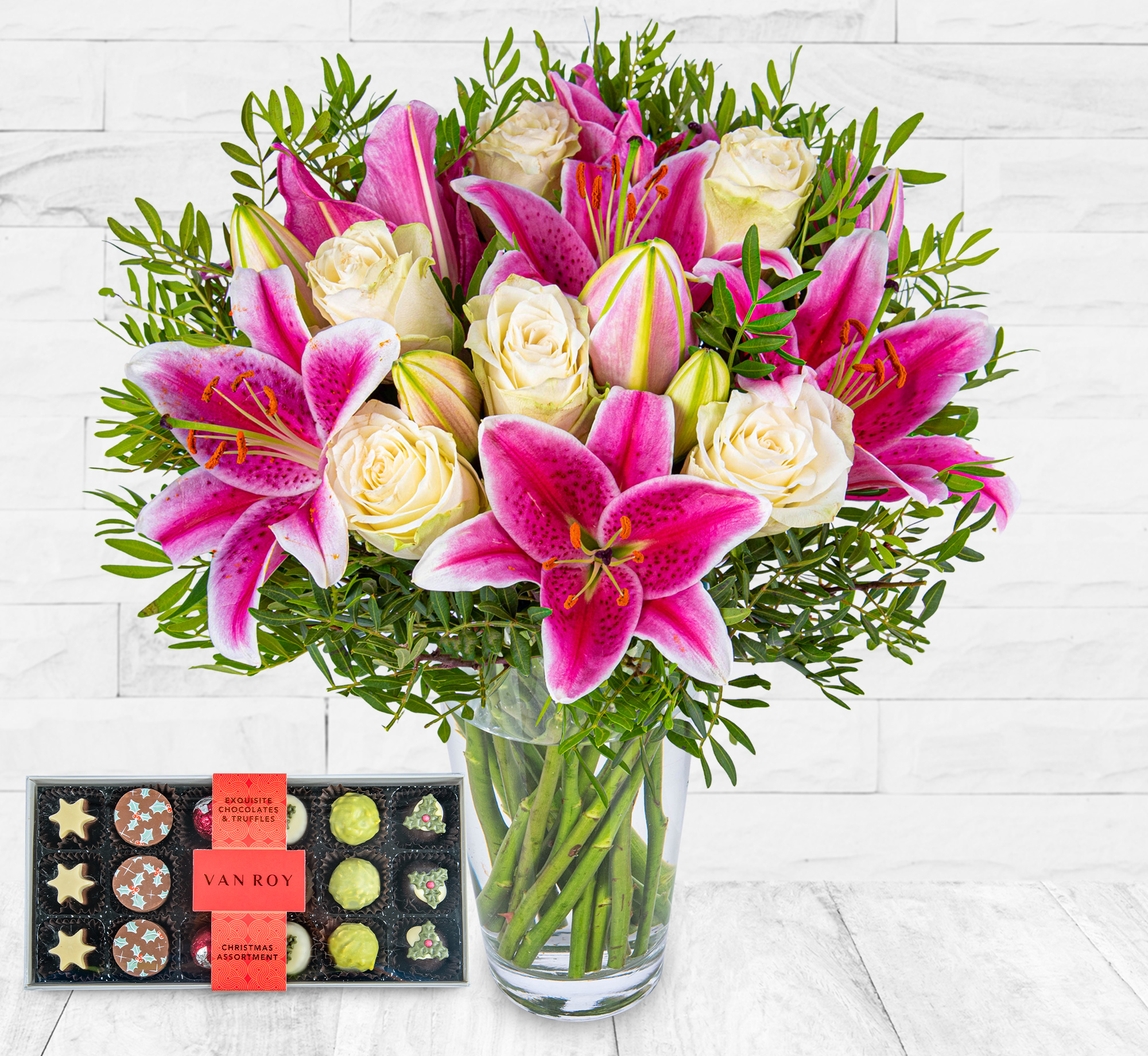 Classic Roses and Lilies & Luxury Chocs