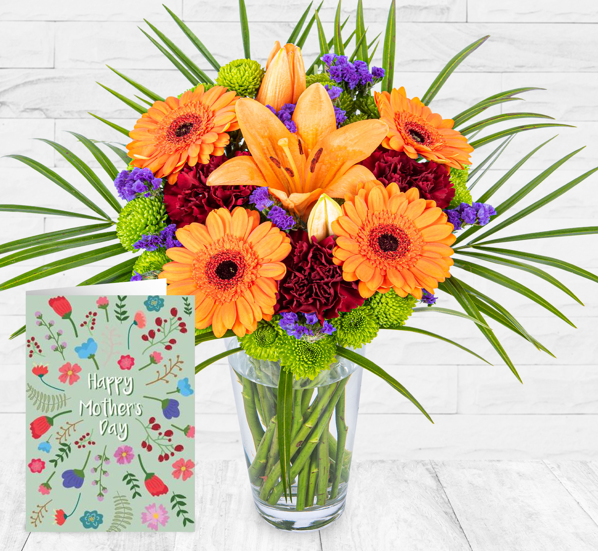 Joyous Charm & Card at 123 Flowers